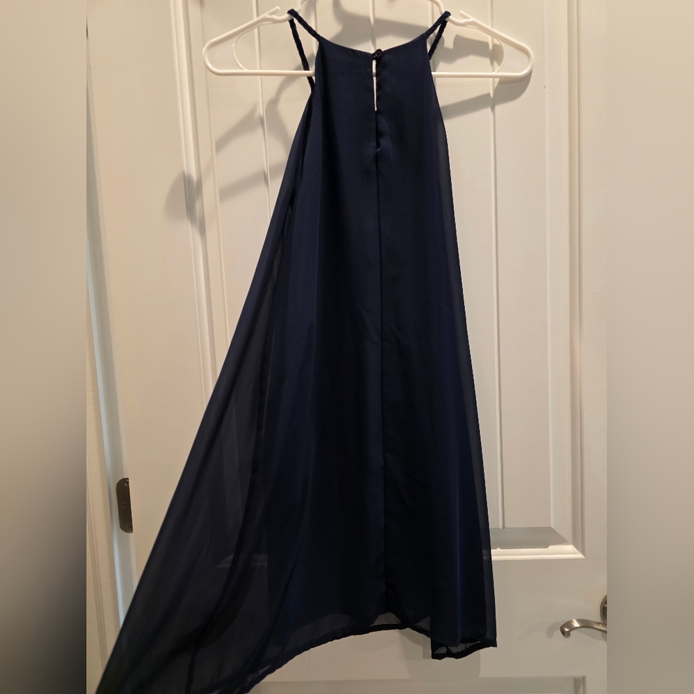 Soprano Deep Blue A-Line Skirt - Picture 3 of 3